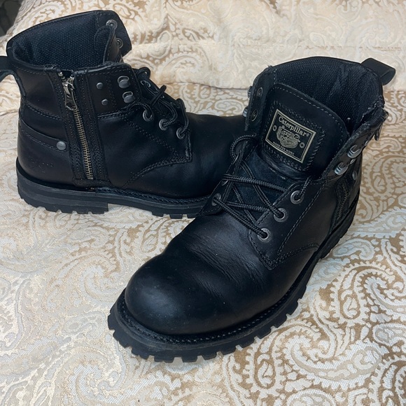 Caterpillar Shoes Caterpillar Mens Steel Toe Motorcycle Boots